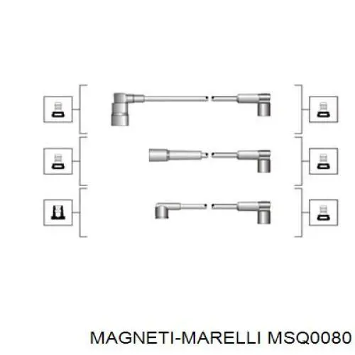 MSQ0080 Magneti Marelli высоковольтные провода