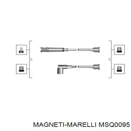 Высоковольтные провода MSQ0095 Magneti Marelli