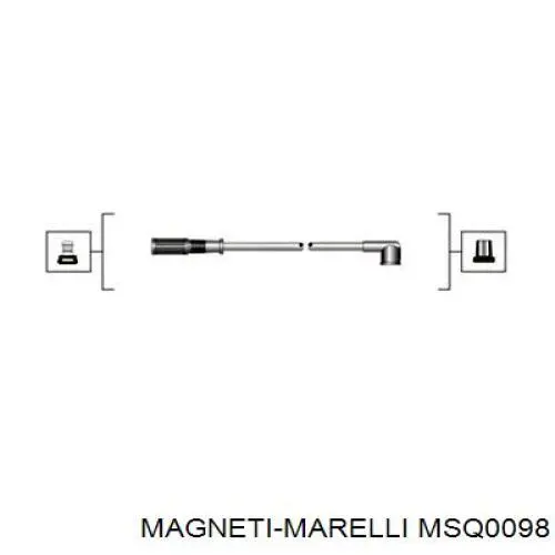 Высоковольтные провода MSQ0098 Magneti Marelli