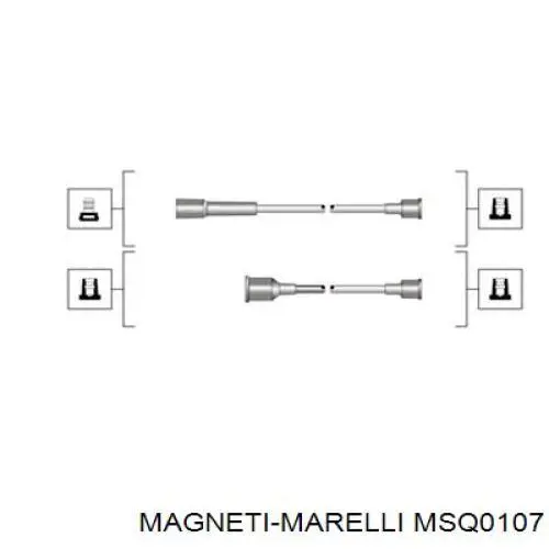 Высоковольтные провода MSQ0107 Magneti Marelli