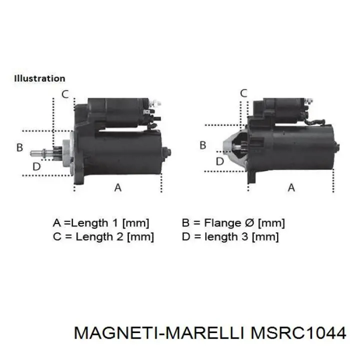 Стартер MSRC1044 Magneti Marelli