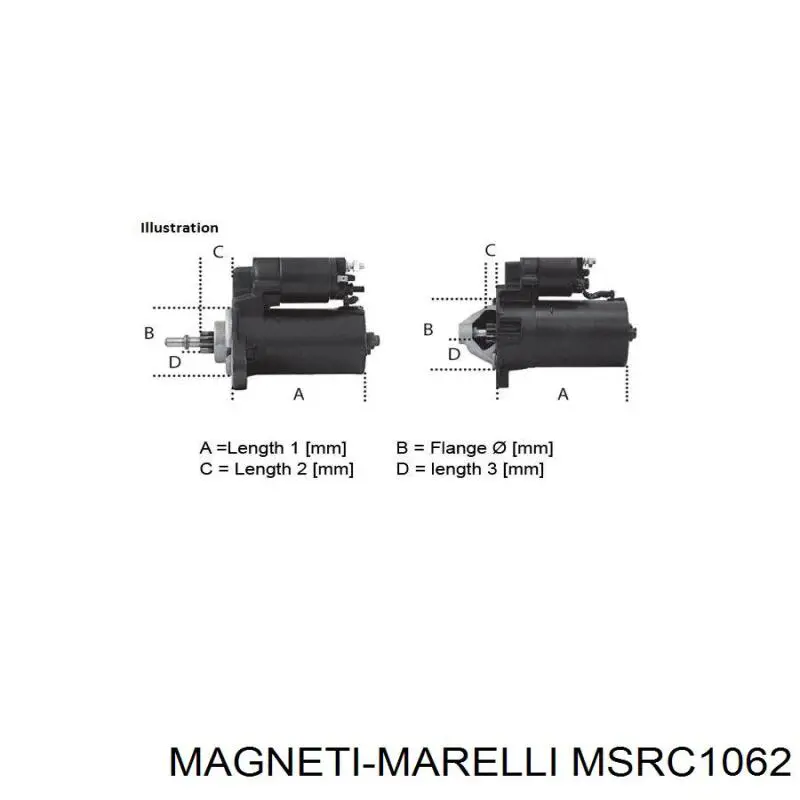 MSRC1062 Magneti Marelli Стартер автомобиля