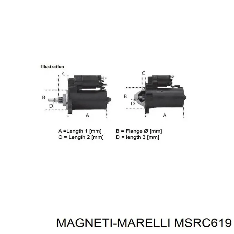 Стартер MAGNETI MARELLI MSRC619