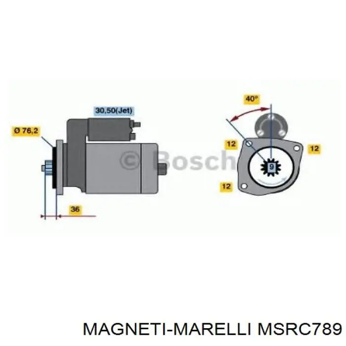 MSRC789 Magneti Marelli стартер