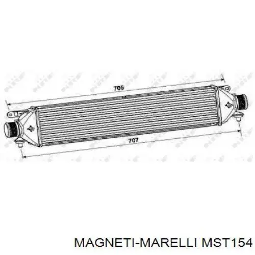 Радиатор интеркуллера Magneti Marelli MST154