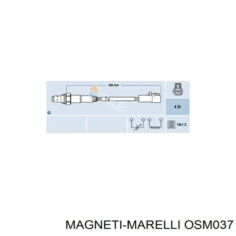 Датчик кислорода до катализатора OSM037 Magneti Marelli