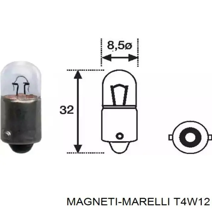 T4W 12 Magneti Marelli лампочка
