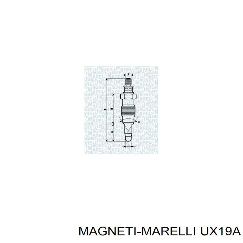 Свечи накала UX19A Magneti Marelli