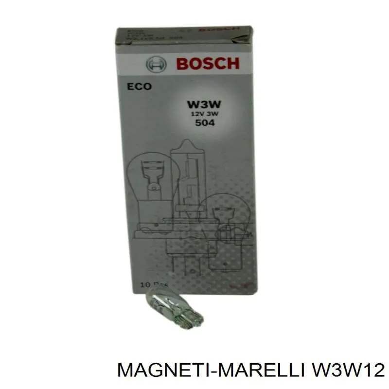 Лампочка освещения салона W3W12 Magneti Marelli