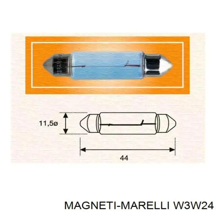 Лампочка накаливания Magneti Marelli W3W24 цена, от 0.23 USD