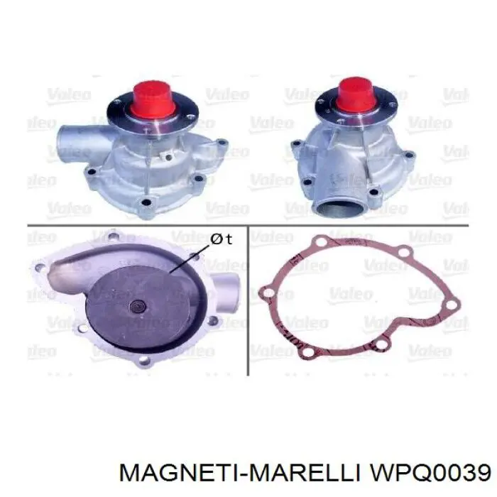 WPQ0039 Magneti Marelli Насос водяной