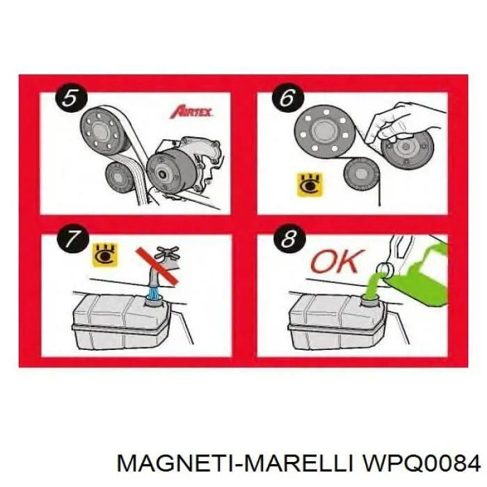 WPQ0084 Magneti Marelli Насос водяной