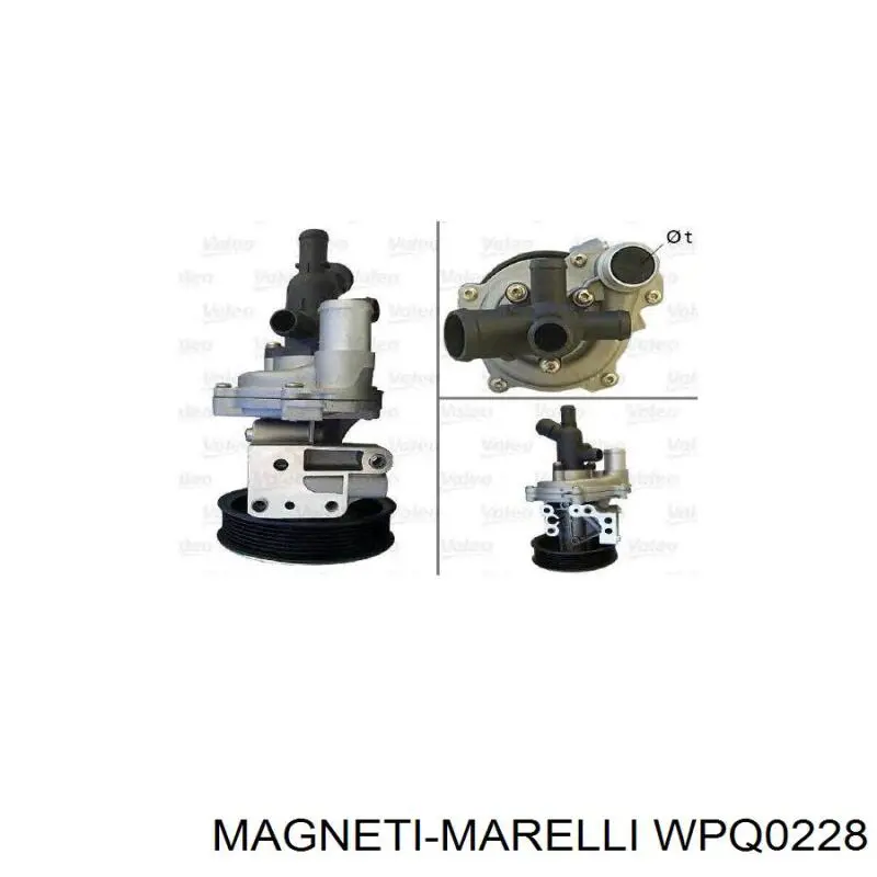 Помпа охлаждения Magneti Marelli WPQ0228 цена, от 82.77 USD
