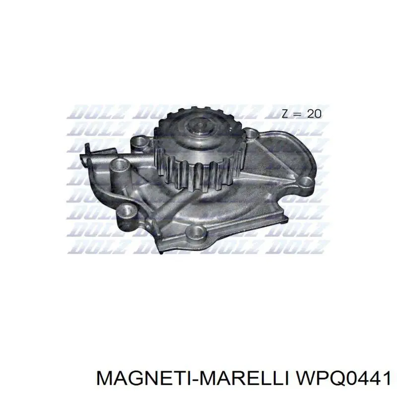 WPQ0441 Magneti Marelli Насос водяной