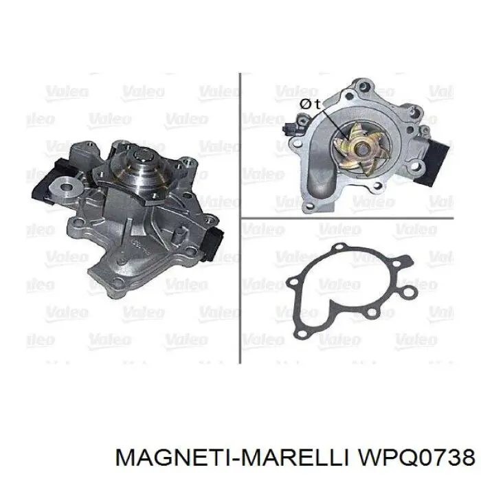 WPQ0738 Magneti Marelli Насос водяной