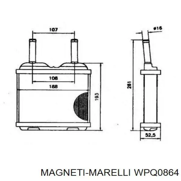 Помпа WPQ0864 Magneti Marelli