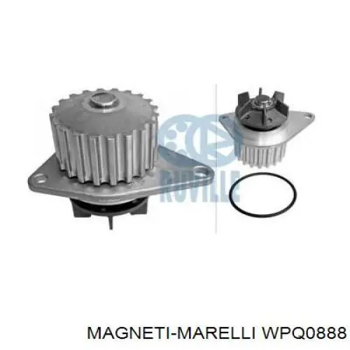 Bomba de agua WPQ0888 Magneti Marelli