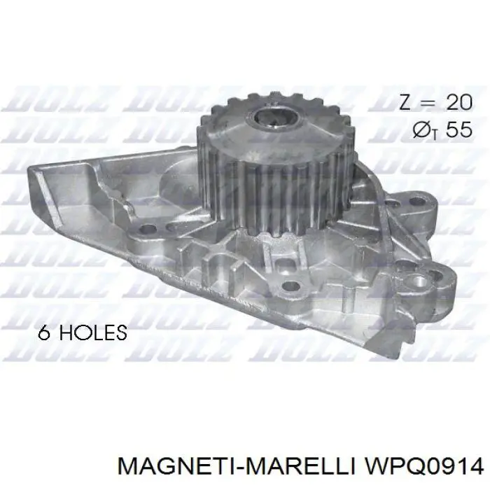 WPQ0914 Magneti Marelli Насос водяной