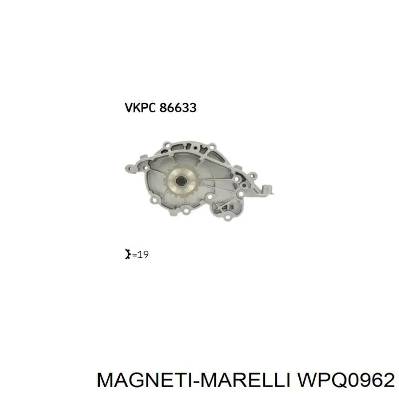 Bomba de agua WPQ0962 Magneti Marelli