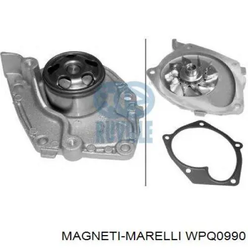 Bomba de agua WPQ0990 Magneti Marelli