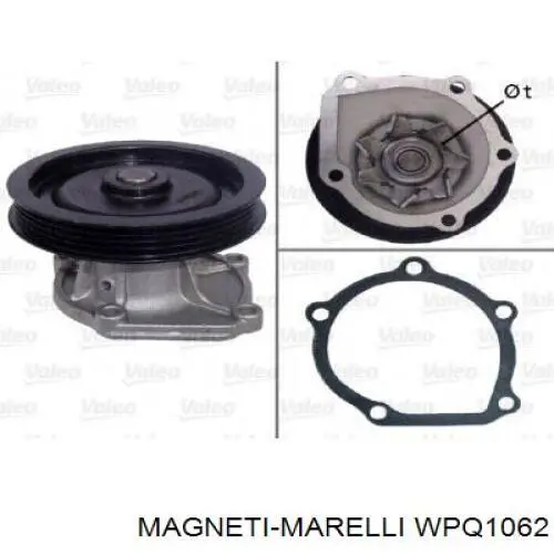 Bomba de agua WPQ1062 Magneti Marelli