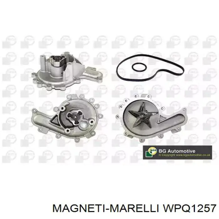 Помпа водяная (насос) охлаждения, в сборе с корпусом WPQ1257 Magneti Marelli