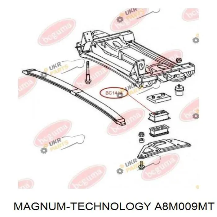 Отбойник передней рессоры A8M009MT Magnum Technology