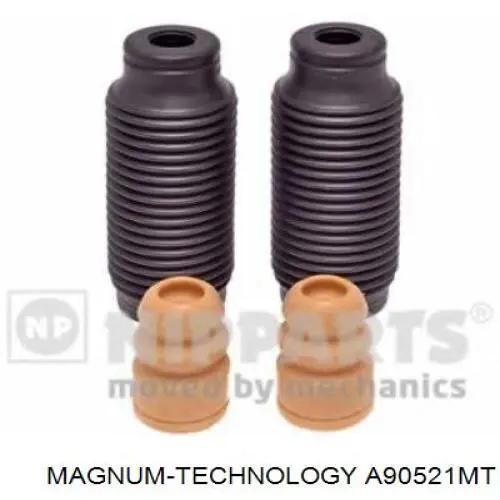 Pára-choque (grade de proteção) de amortecedor traseiro + bota de proteção MK81178 Sato Tech