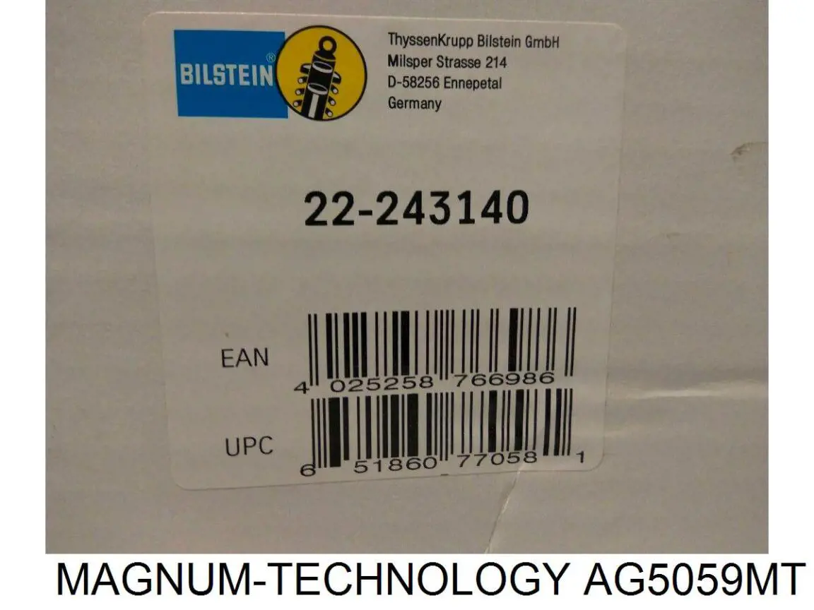 Amortecedor dianteiro direito Raiso RS316993
