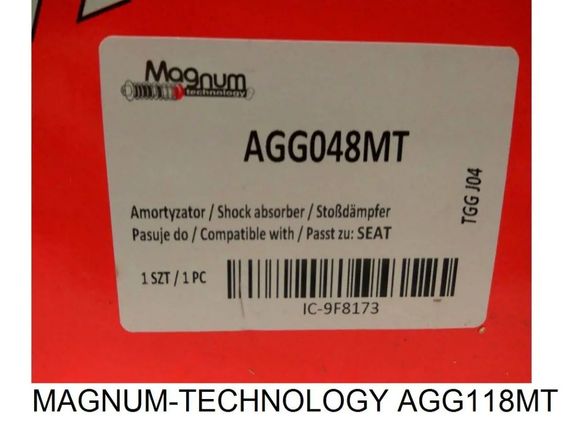 Купить AGG118MT Magnum Technology Амортизатор передней подвески