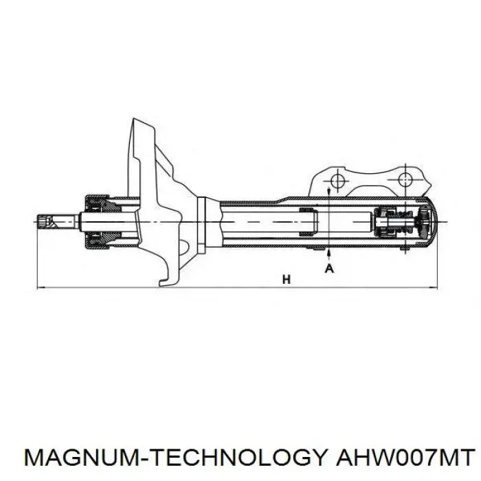 Амортизаторы передние Magnum Technology AHW007MT