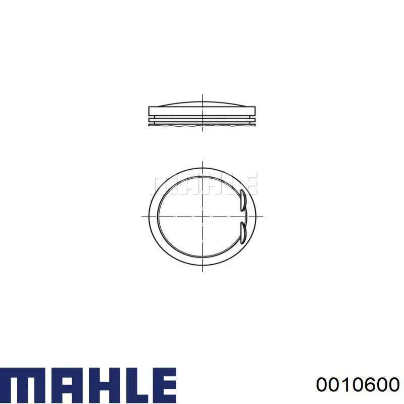 0010600 Mahle Original поршень в комплекте на 1 цилиндр, std