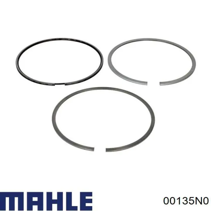 Купить 00135N0 Mahle Original Комплект поршневых колец на 1 цилиндр, стандарт