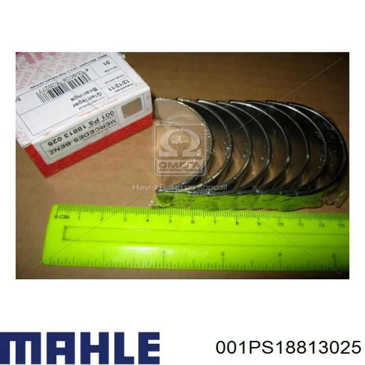 001PS18813025 Mahle Original вкладыши коленвала шатунные, комплект, 1-й ремонт (+0,25)