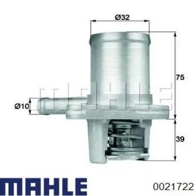 Поршень в комплекте на 1 цилиндр, 4-й ремонт (+1,00) Mahle Original 0021722