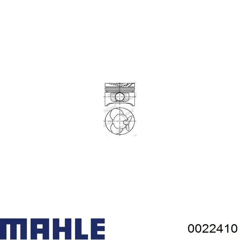 0022410 Knecht-Mahle поршень в комплекте на 1 цилиндр, std