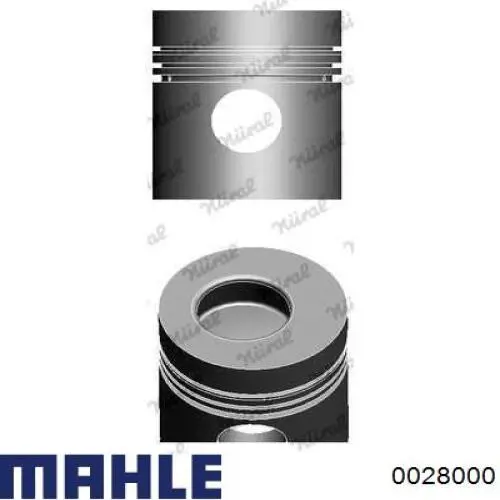 0028000 Mahle Original Поршень в комплекте на 1 цилиндр, STD