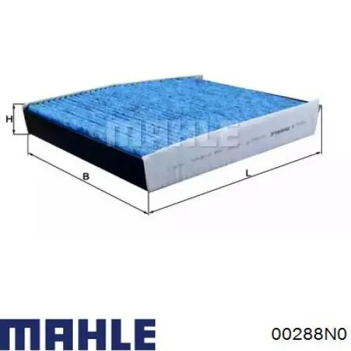 Комплект поршневых колец на 1 цилиндр, стандарт 00288N0 Mahle Original