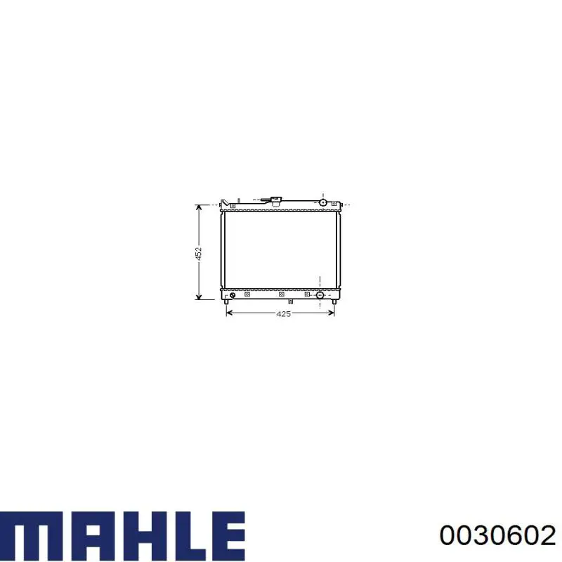 0030602 Mahle Original поршень в комплекте на 1 цилиндр, 2-й ремонт (+0,50)