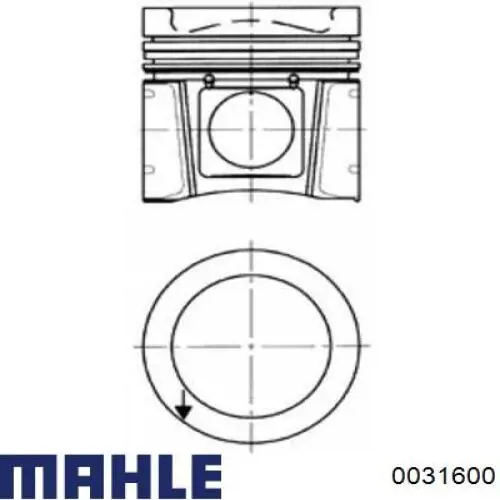 Поршень в сборе Mahle Original 0031600 цена, от 65.22 USD