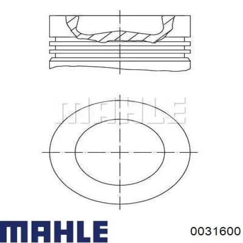 0031600 Mahle Original Поршень в комплекте на 1 цилиндр, STD
