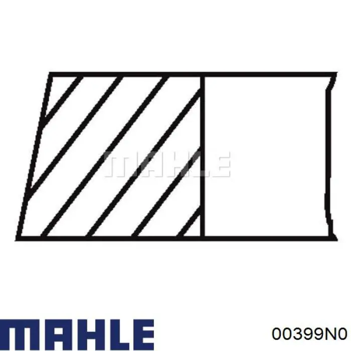 Купить 00399N0 Mahle Original Комплект поршневых колец на 1 цилиндр, стандарт