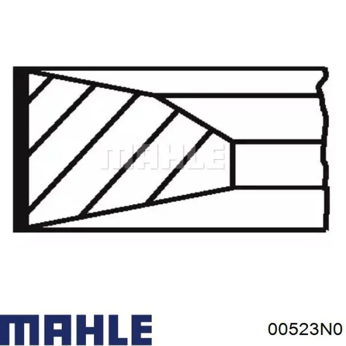 00523N0 Mahle Original кольца поршневые на 1 цилиндр, std.
