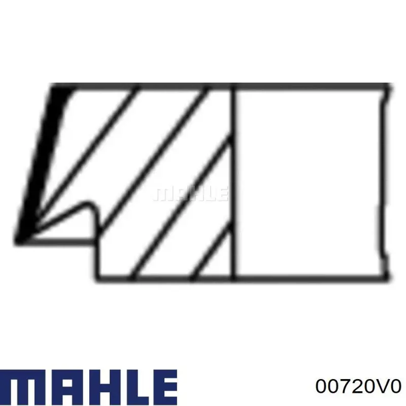 Кольца поршневые 00720V0 Mahle Original