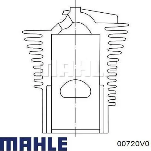 Кільця поршневі комплект на мотор, STD. 00720V0 Mahle Original