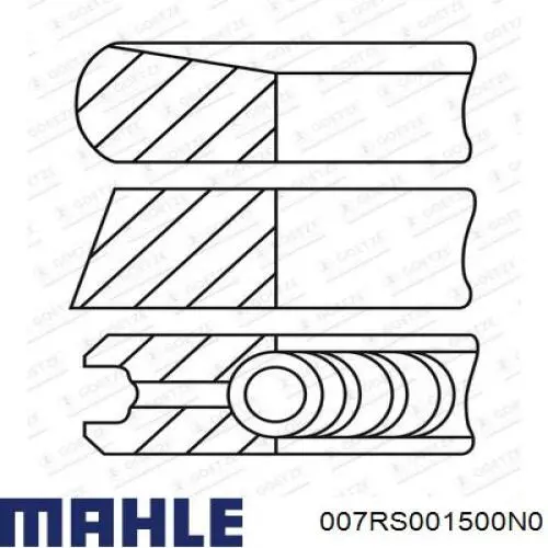 Кольца поршневые STD на 1 цилиндр Hanswerk 300340 цена, от 25.78 USD