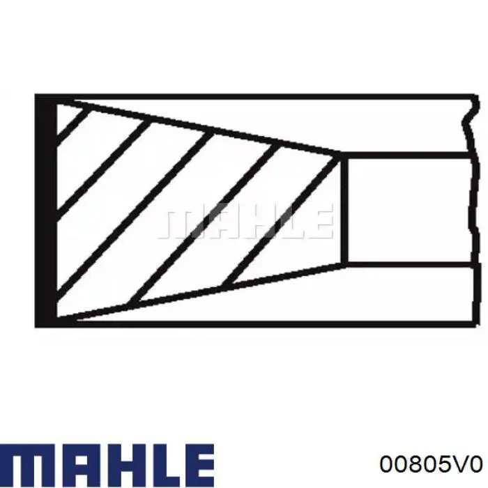 Комплект поршневых колец на 1 цилиндр, стандарт 00805V0 Mahle Original