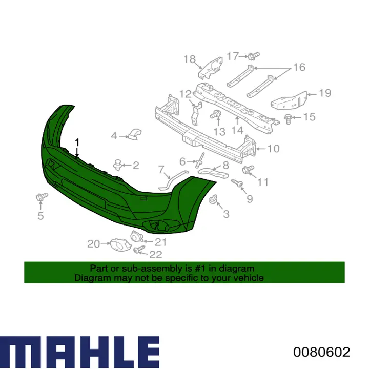 0093802 Mahle Original Поршень в комплекте на 1 цилиндр, 3-й ремонт (+0,60)
