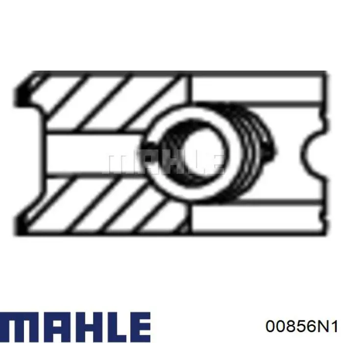 Кольца поршневые на 1 цилиндр, 2-й ремонт (+0,50) MAHLE 00856N1