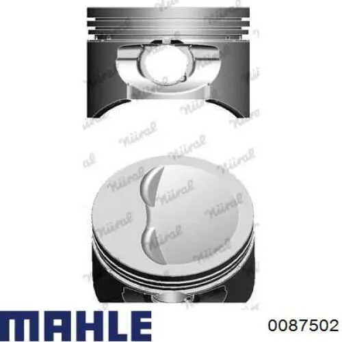 0087502 Mahle Original поршень в комплекте на 1 цилиндр, 3-й ремонт (+0,60)